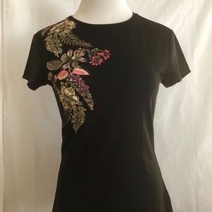 Ted Baker Hallie black fitted tee Size 2